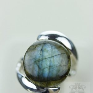 Size 4 Round Labradorite (nickel Free) 925 Fine S0lid Sterling Silver Ring & Free Worldwide Express Shipping R811 Size 4 Round Labradorite (nickel Free) 925 Fine S0lid Sterling Silver Ring & Free Worldwide Express Shipping R811
