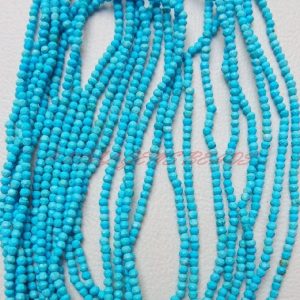 10 Strands, Turquoise Rondelles, 13 Inch Strand, Turquoise Faceted Rondelle Beads, 2 Mm Loose Gemstone Roundel Beads, Finest Quality 10 Strands, Turquoise Rondelles, 13 Inch Strand, Turquoise Faceted Rondelle Beads, 2 Mm Loose Gemstone Roundel Beads, Finest Quality