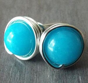 Blue Jade Earrings, Blue Stud Earrings, Ocean Blue Earrings, Handmade Earrings, Blue Jade Jewelry, Earrings For Wife, Something Blue Blue Jade Earrings, Blue Stud Earrings, Ocean Blue Earrings, Handmade Earrings, Blue Jade Jewelry, Earrings For Wife, Something Blue