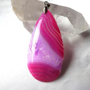 Wholesale Hot Pink Crystal Agate Pendant Bead. Druzy Geode Striped Fuchsia / Magenta Jewelry. Large Teardrop Necklace. Bright And Bold Wholesale Hot Pink Crystal Agate Pendant Bead. Druzy Geode Striped Fuchsia / Magenta Jewelry. Large Teardrop Necklace. Bright And Bold
