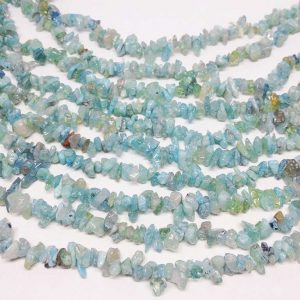 Aquamarine (a) Chip Stone Beads Strand – 36 Inch Full Strand ~ 3-7 Mm Chips, Stone Nuggets – 1 Strand Aquamarine (a) Chip Stone Beads Strand – 36 Inch Full Strand ~ 3-7 Mm Chips, Stone Nuggets – 1 Strand