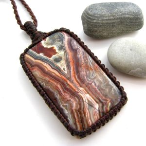 Crazy Lace Agate Necklace / Crazy Lace Agate Pendant, Southwestern Jewelry, Vegan Jewelry / Agate Necklace, Mexican Agate Necklace / Funky Crazy Lace Agate Necklace / Crazy Lace Agate Pendant, Southwestern Jewelry, Vegan Jewelry / Agate Necklace, Mexican Agate Necklace / Funky