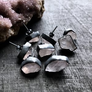 Raw Rose Quartz Earrings | Crystal Quartz Studs | Rose Quartz Stud Earrings | Pink Quartz Earrings | Rose Quartz Crystal Earrings Raw Rose Quartz Earrings | Crystal Quartz Studs | Rose Quartz Stud Earrings | Pink Quartz Earrings | Rose Quartz Crystal Earrings