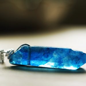 Stainless Steel Dark Blue Crystal Pendant | Deep Blue Quartz Necklace For Men | Sapphire Blue Unisex Crystal Necklace | Royal Blue Pendant Stainless Steel Dark Blue Crystal Pendant | Deep Blue Quartz Necklace For Men | Sapphire Blue Unisex Crystal Necklace | Royal Blue Pendant