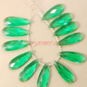 Apatite Green Quartz Faceted Elongated Pear Shape Briolettes, 30 Mm Long Size, 10 Pieces, Loose Gemstone Almond Beads Apatite Green Quartz Faceted Elongated Pear Shape Briolettes, 30 Mm Long Size, 10 Pieces, Loose Gemstone Almond Beads