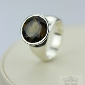 Size 5 Round Cut Smokey Smoky Topaz (nickel Free) 925 Sterling Silver Ring & Free Worldwide Express Shipping R226 Size 5 Round Cut Smokey Smoky Topaz (nickel Free) 925 Sterling Silver Ring & Free Worldwide Express Shipping R226