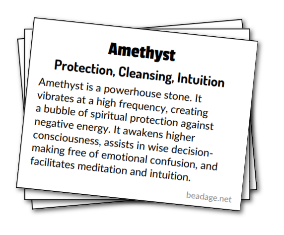 Printable Crystal Meaning Cards Beadage