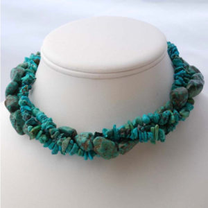 Turquoise Twist Choker Jewelry Idea