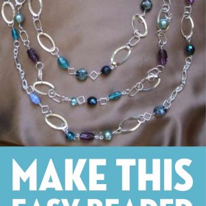 Triple Layered Chain Beaded Necklace
