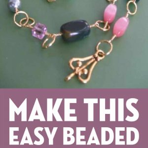 Simple Wire Wrapped Bead Necklace