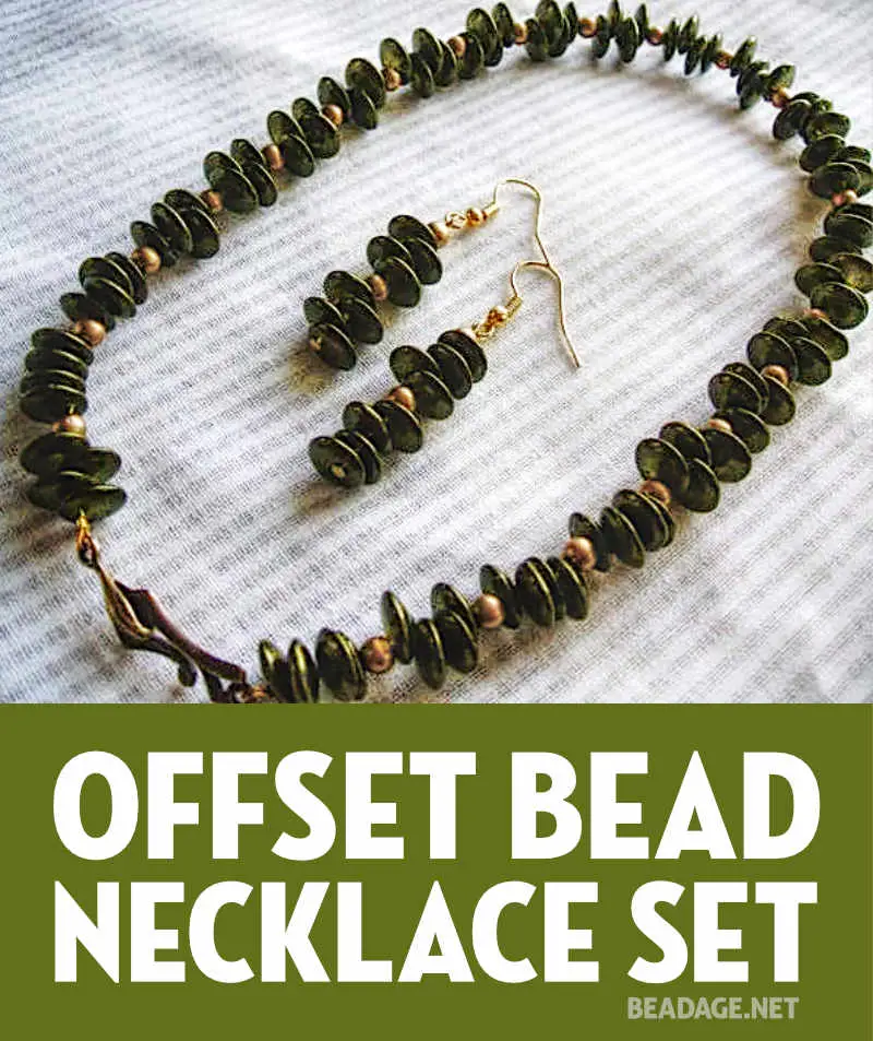 Make This Easy DIY Offset Bead Necklace Set