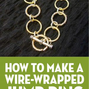 Two Tone Wire Wrapped Jump Ring Bracelet