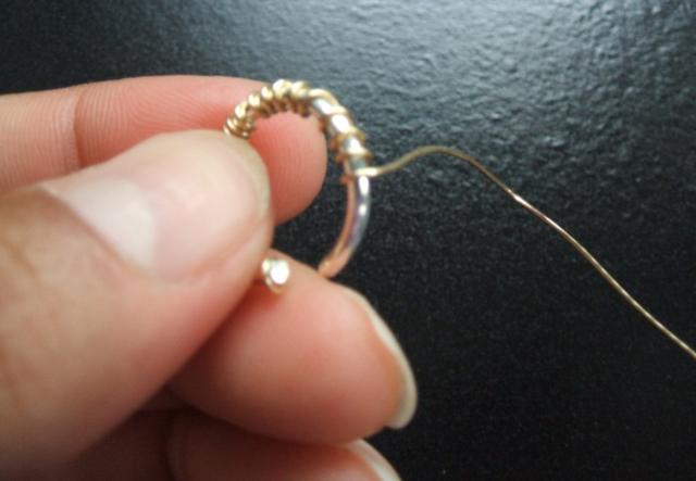 Wire Wrapped Jump Ring Bracelet Step 4