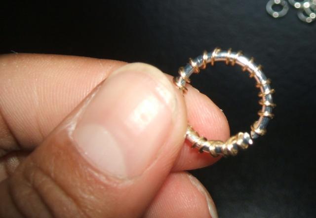 Wire Wrapped Jump Ring Bracelet Step 5