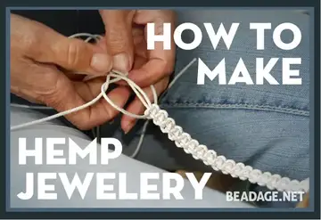 How to make beaded macrame bracelets - learn three knots in one design –  Crystals and Clay Jewelry DIY