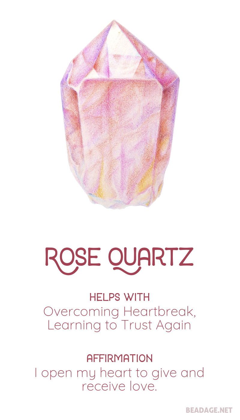 Rose Quartz Printable Gemstone Properties Cards #gemstones #crystals