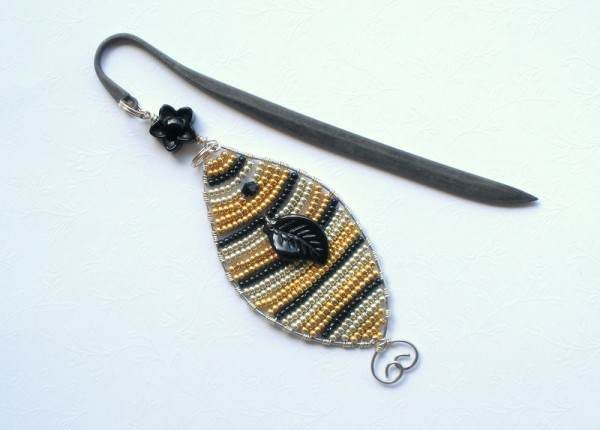 Goldie Beaded Bookmark Project