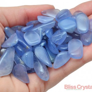 1 gm Gem BLUE CHALCEDONY Agate Tumbled Stone (5 Carat) Small Healing Crystal and Stone Jewelry Crafts #WB02 | Natural genuine stones & crystals in various shapes & sizes. Buy raw cut, tumbled, or polished gemstones for making jewelry or crystal healing energy vibration raising reiki stones. #crystals #gemstones #crystalhealing #crystalsandgemstones #energyhealing #affiliate #ad