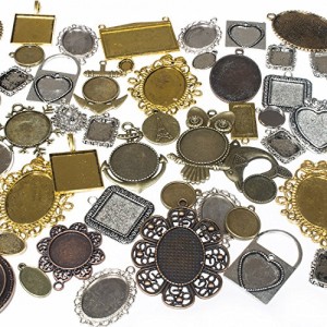 100 Grams Mixed Picture Frame Charm Pendants 35-40 Pcs | Shop jewelry making and beading supplies, tools & findings for DIY jewelry making and crafts. #jewelrymaking #diyjewelry #jewelrycrafts #jewelrysupplies #beading #affiliate #ad