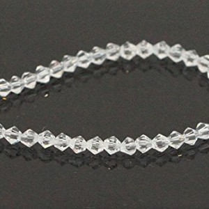 2 Strands Top Quality Czech Bicone Crystal Glass Beads 4mm Crystal Clear #5301/5328 Alternatives for Swarovski Preciosa Beads (~230-240pcs Beads) CCB401 | Shop jewelry making and beading supplies, tools & findings for DIY jewelry making and crafts. #jewelrymaking #diyjewelry #jewelrycrafts #jewelrysupplies #beading #affiliate #ad