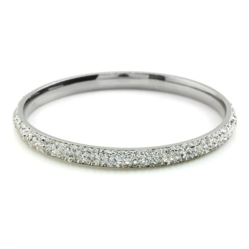 Bling Bling Rhinestones Eternity Bangle Bracelet