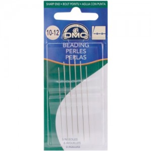 DMC 1764-10/12 Beading Hand Needles, 6-Pack, Size 10/12 | Shop jewelry making and beading supplies, tools & findings for DIY jewelry making and crafts. #jewelrymaking #diyjewelry #jewelrycrafts #jewelrysupplies #beading #affiliate #ad