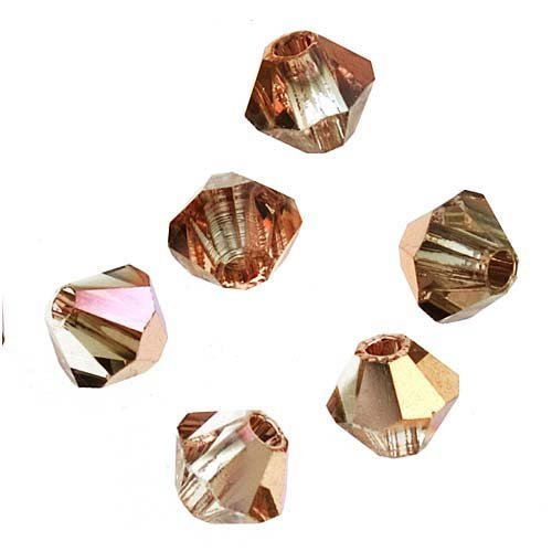Preciosa Czech Crystal Bicones Glass Beads 4mm