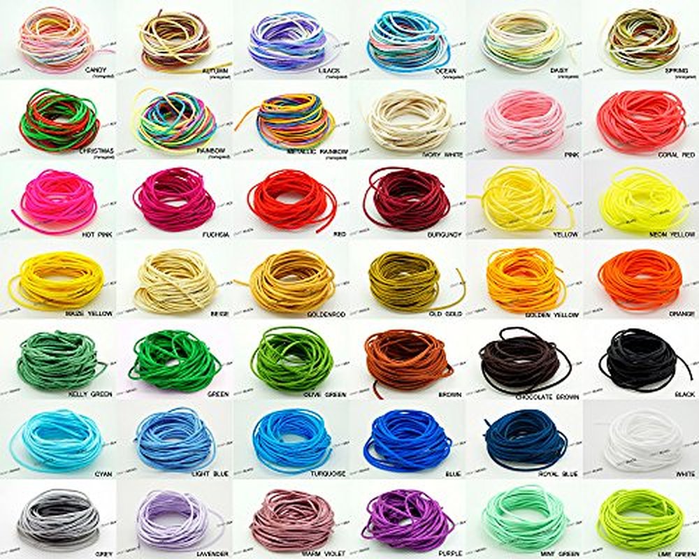 1mm Bugtail Satin Cord Shamballa Macrame Beading Nylon Kumihimo String, 4 X 5-yard Skein (pick Your Colors!)