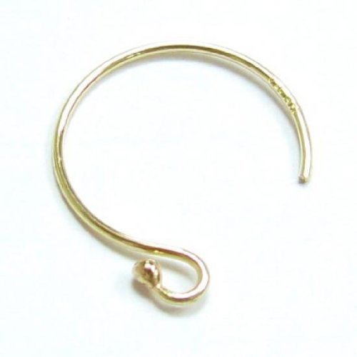 4 Pcs 14k Gold Filled Ear Wire French Hook Dot Earwires / Findings / Yellow Gold