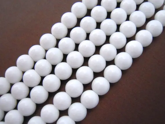 White Agate, 8mm Beads, White Beads, Jewelry Beads, Natural Gemstones, Natural Beads Healing Gemstones, White Agate Beads, Agate Beads White