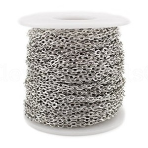 Antique Silver (Platinum) Color Bulk Chain | Shop jewelry making and beading supplies, tools & findings for DIY jewelry making and crafts. #jewelrymaking #diyjewelry #jewelrycrafts #jewelrysupplies #beading #affiliate #ad