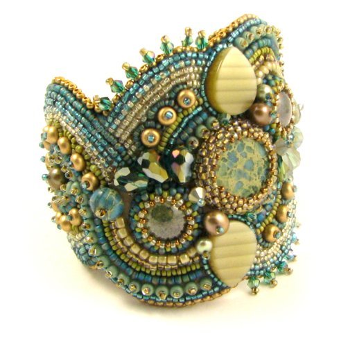 Aqua Terra Bead Embroidery Bracelet Kit