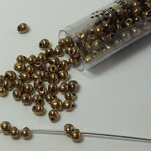 Bronze Metallic Miyuki 3.4mm Fringe Seed Bead Glass Tear Drops 25 Gram Tube Approx 650 Beads | Shop jewelry making and beading supplies, tools & findings for DIY jewelry making and crafts. #jewelrymaking #diyjewelry #jewelrycrafts #jewelrysupplies #beading #affiliate #ad
