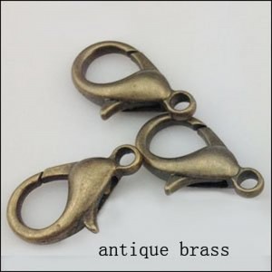 Shop Clasps for Making Jewelry! Bronze Plated Lobster Clasp Findings | Shop jewelry making and beading supplies, tools & findings for DIY jewelry making and crafts. #jewelrymaking #diyjewelry #jewelrycrafts #jewelrysupplies #beading #affiliate #ad