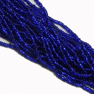 Cobalt Blue Silver Lined Czech 8/0 Glass Seed Beads 1 Full 12 Strand Hank Preciosa Jablonex | Shop jewelry making and beading supplies, tools & findings for DIY jewelry making and crafts. #jewelrymaking #diyjewelry #jewelrycrafts #jewelrysupplies #beading #affiliate #ad