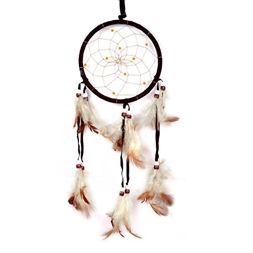 Cren® Handmade Dream Catcher With Feathers Hanging Approx 13cm/ 5.12inch Diameter 48cm/18.9inch Long