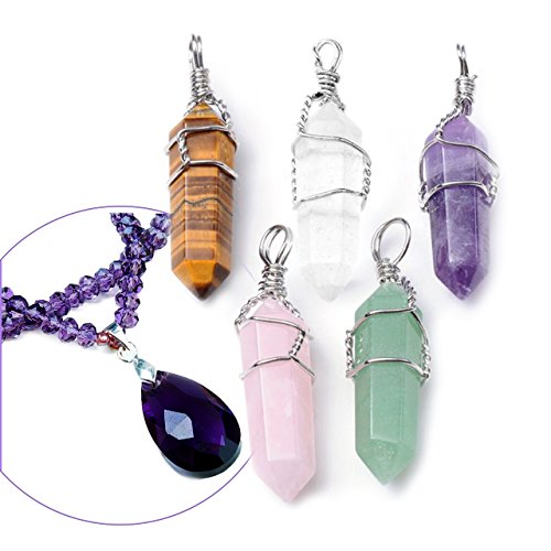 Crystal Healing Point Chakra Pendants For Necklace Making