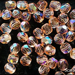 Czech Fire-Polished Faceted Glass Beads Round | Shop jewelry making and beading supplies, tools & findings for DIY jewelry making and crafts. #jewelrymaking #diyjewelry #jewelrycrafts #jewelrysupplies #beading #affiliate #ad