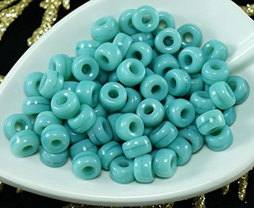 Czech Glass Pony Beads Large Hole Ring