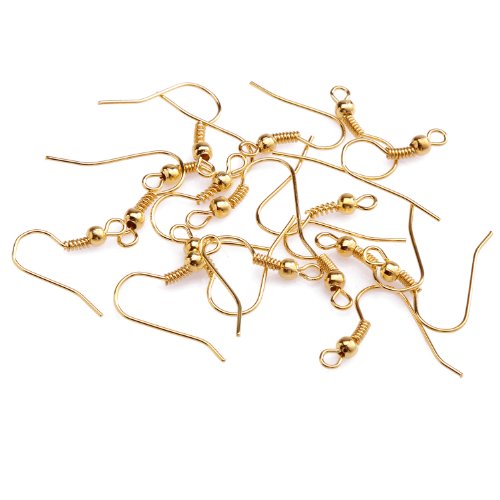 Gold Plated Hypo-allergenic Earring Hooks For Jewelry Making Nickle Free