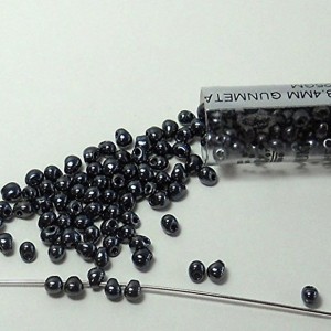 Gunmetal Miyuki 3.4mm Fringe Seed Bead Glass Tear Drops 25 Gram Tube Approx 650 Beads | Shop jewelry making and beading supplies, tools & findings for DIY jewelry making and crafts. #jewelrymaking #diyjewelry #jewelrycrafts #jewelrysupplies #beading #affiliate #ad