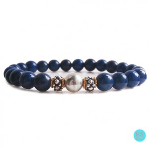 Shop Lapis Lazuli Bracelets! Lapis Lazuli Bracelet, Bracelet for Men, Lapis Lazuli and Gold Bracelet, Gift for Man, Blue Bracelet, Beaded Bracelet, Men's Gold Bracelet | Natural genuine Lapis Lazuli bracelets. Buy handcrafted artisan men's jewelry, gifts for men.  Unique handmade mens fashion accessories. #jewelry #beadedbracelets #beadedjewelry #shopping #gift #handmadejewelry #bracelets #affiliate #ad