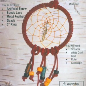 Shop Jewelry Making Kits! Leathercraft Kit-Mini Dreamcatcher | Shop jewelry making and beading supplies, tools & findings for DIY jewelry making and crafts. #jewelrymaking #diyjewelry #jewelrycrafts #jewelrysupplies #beading #affiliate #ad