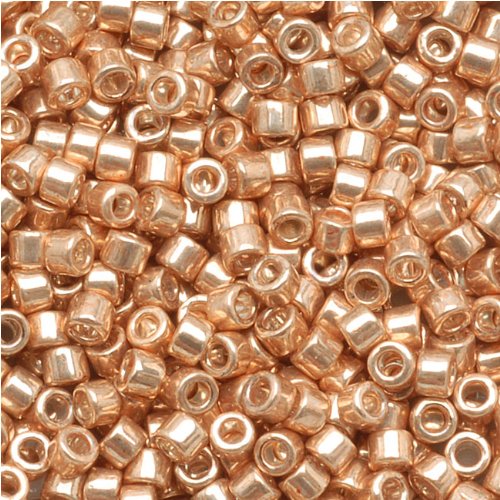 Miyuki Delica Seed Beads 11/0 Galvanized Gold Db411 7.2 Grams