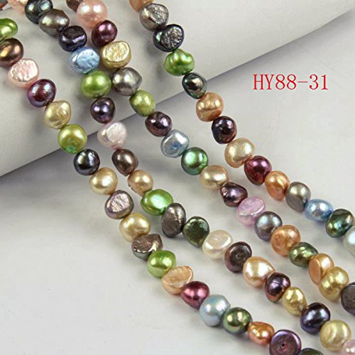 Natural Cultured Freshwater Pearl Beads Mixed Colors