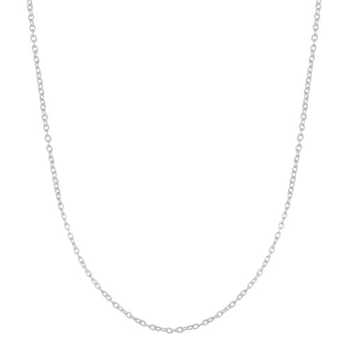 Sterling Silver 1.2mm Round Cable Chain (16 Inch)