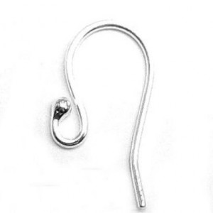 Sterling Silver French Hook Earwires | Shop jewelry making and beading supplies, tools & findings for DIY jewelry making and crafts. #jewelrymaking #diyjewelry #jewelrycrafts #jewelrysupplies #beading #affiliate #ad