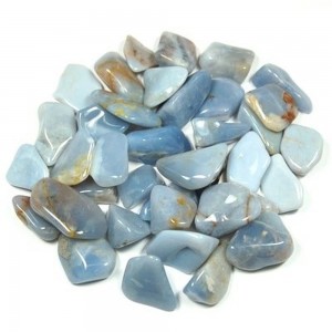 Tumbled Blue Chalcedony | Shop jewelry making and beading supplies, tools & findings for DIY jewelry making and crafts. #jewelrymaking #diyjewelry #jewelrycrafts #jewelrysupplies #beading #affiliate #ad