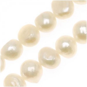 White Freshwater Cultured Nugget Pearls | Shop jewelry making and beading supplies, tools & findings for DIY jewelry making and crafts. #jewelrymaking #diyjewelry #jewelrycrafts #jewelrysupplies #beading #affiliate #ad