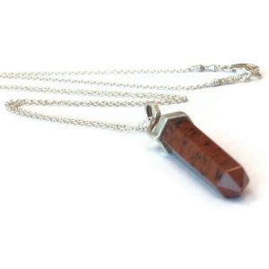 Shop Jasper Necklaces! Red Necklace Spike Pendant – Jasper Gemstone Jewellery – Sterling Silver Jewelry – Chain Icicle Point Arrow Charm N-216 217 | Natural genuine Jasper necklaces. Buy crystal jewelry, handmade handcrafted artisan jewelry for women.  Unique handmade gift ideas. #jewelry #beadednecklaces #beadedjewelry #gift #shopping #handmadejewelry #fashion #style #product #necklaces #affiliate #ad